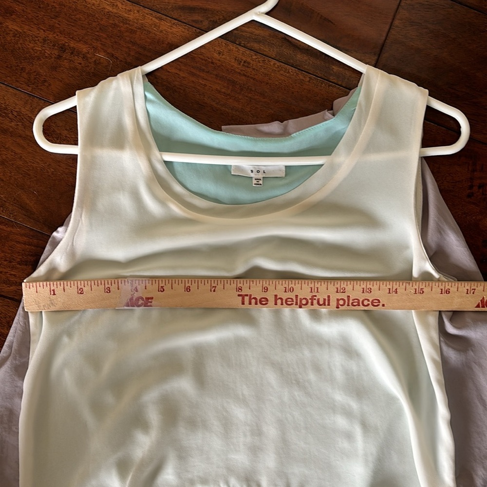 Sol | Women's Multilayered t-shirt tank top pascal colors - Picture 8 of 10